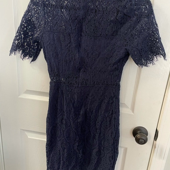 Lulus Remarkable Navy Blue Dress - Picture 3 of 3